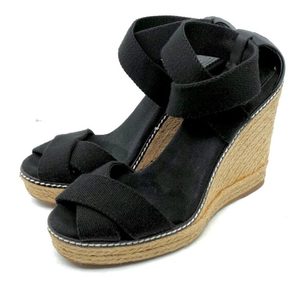 TORY BURCH~FRIEDA~Women's Platform Wedge Espadrille Sandals Shoes SIZE 7 - Picture 1 of 6